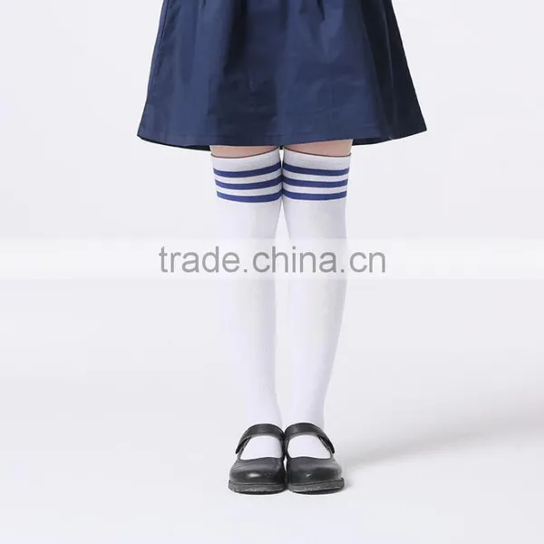 Custom School Girl Knee High Socks With Stirp, School Uniform Socks photo-2
