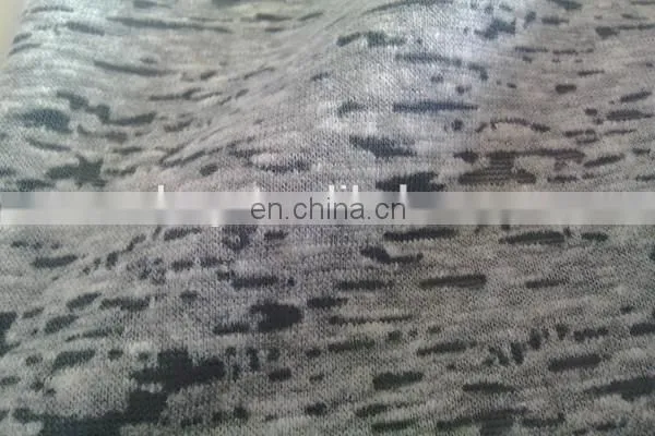 Winfar Knitting Textile Plain Dyed Polyester Cotton Blend Burnout Fabric photo-2