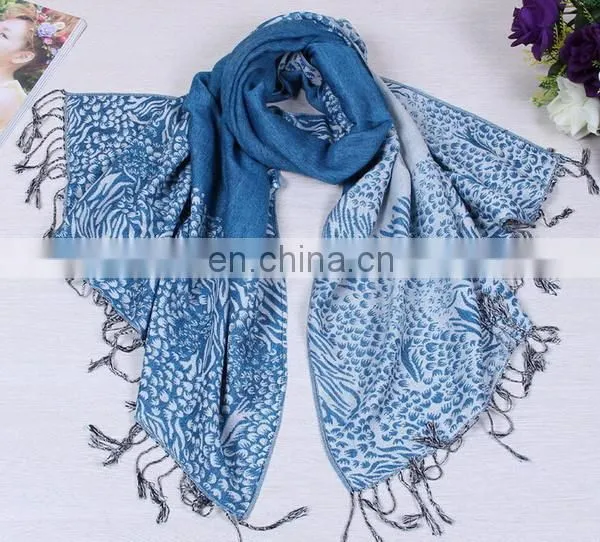 Free Painting Pretty Scarf Fringe Tassels Cotton Women Fashion Winter Scarves photo-4