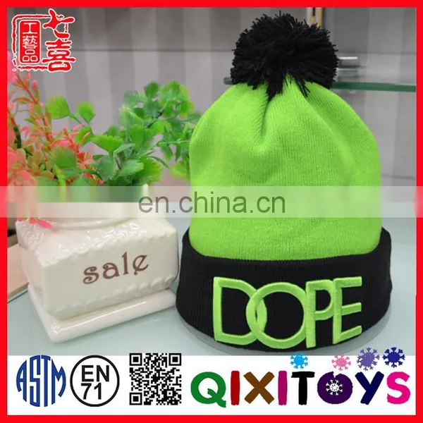 2016 New Designed Fashion Sublimation Knitted Winter Hats With Pompom photo-4