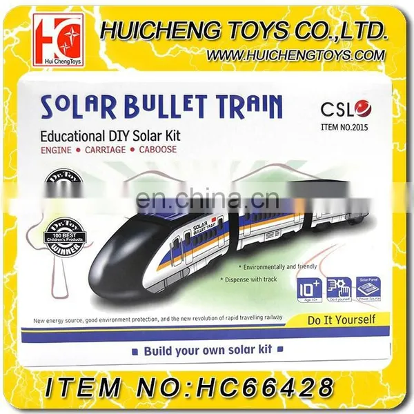  wholesale new funny educational train solar toy for kids