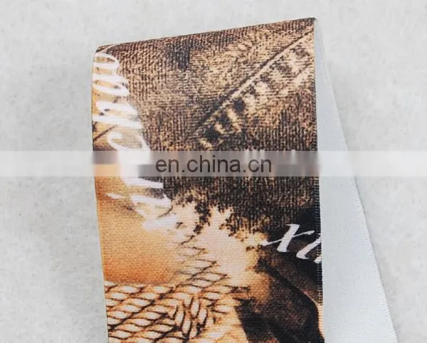 New Fashion Make it Old Style Printing Elastic Ribbon photo-6