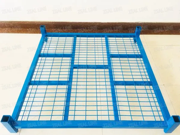 Movable 60X60 Inch Metal PCR Tire Tyre Collapsible Stacking Storage Pallet Rack photo-4