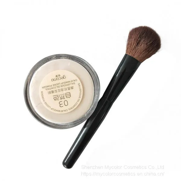 Factory Customized New High Quality XGF Wool Hair Portable Makeup Brush Powder Brush Foundation Brush OEM Blush Brush photo-4