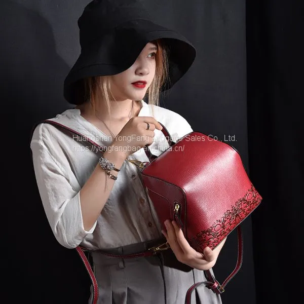 Summer 2019 Ladies Shoulder Bag Chinese Bag Vintage Leather Girl Bag photo-2