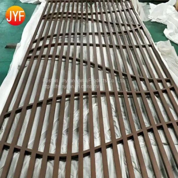 Interior Partition Wall Living Room Divider Stainless Steel Screens for Luxury Villa Decoration photo-2