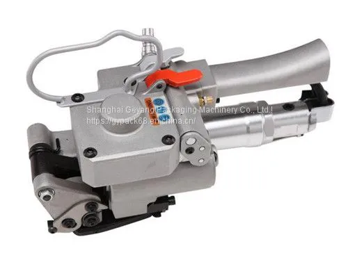 Pneumatic Pet Button Free Strapping Machine Plate Binding Machine Xqd-19 Pneumatic Strapping Machine photo-2