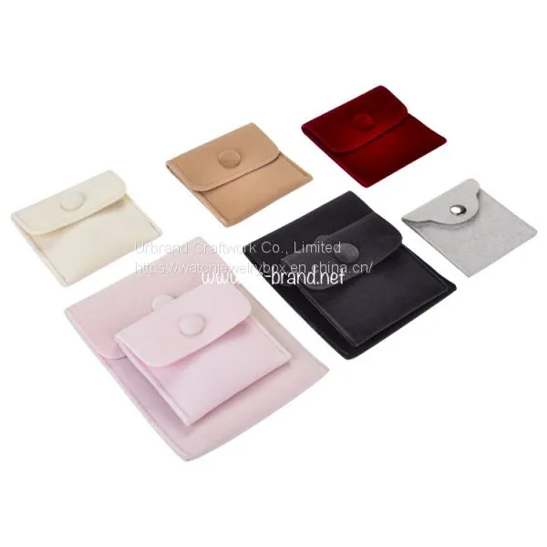 Wholesale Jewelry Bag Flannel Pouch Bag Snap Bag Storage Bag photo-5