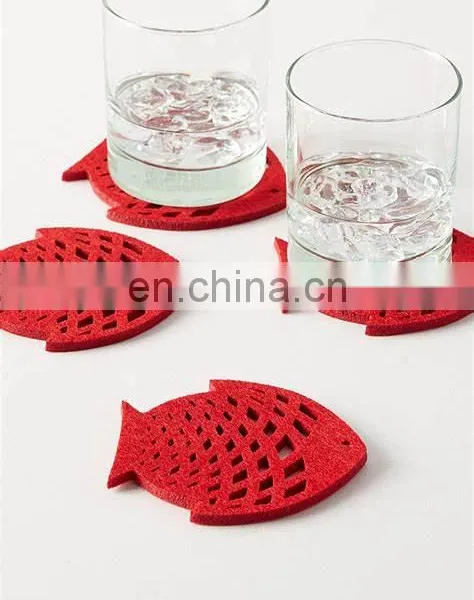 Orange Color Custom Printing Cork With Customer Logo Glass Coasters Soft Pvc Coaster photo-4