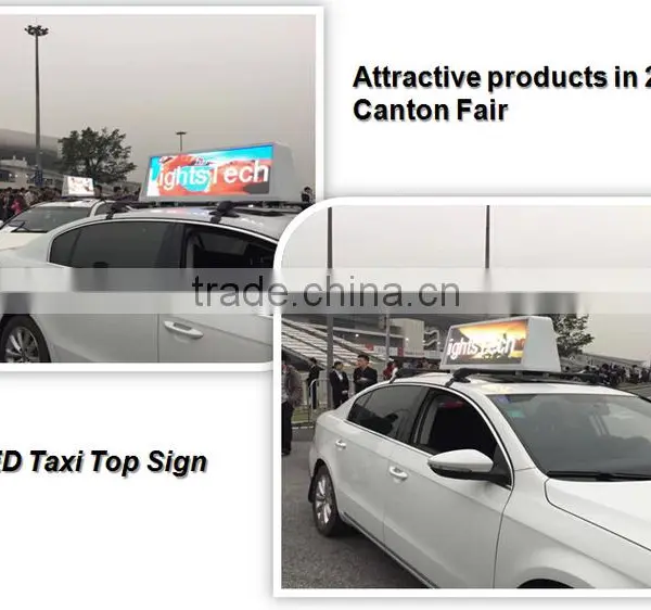 Ali HD 3G WIFI GPS Wireless P5 Digital Lighted Taxi Signs, Taxi Led Screen, Taxi Roof Top Advertising Led Display Quality Choice photo-2