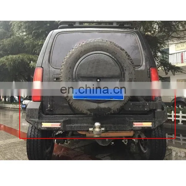 4X4 Off Road Body Kit for Suzuki Jimny Steel Rear Bumper Guard Back Bull Bar With Spare Tire Rack Auto Accessories