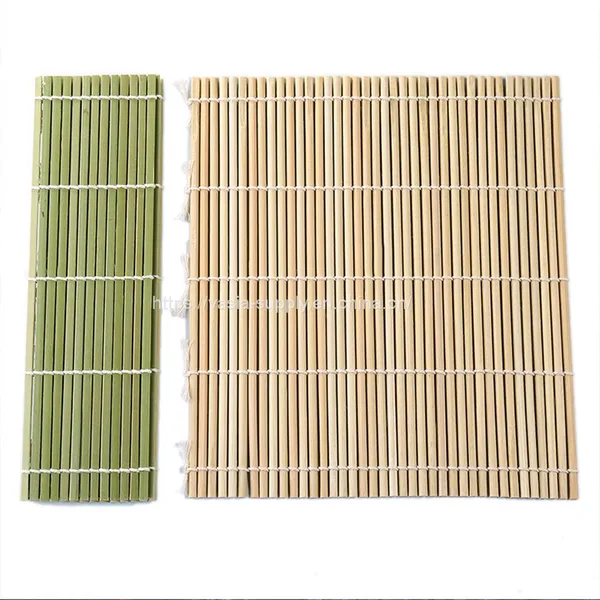 Chinese Supplier Factory Selling Hand Craft green Bamboo Sushi Mat Supplier