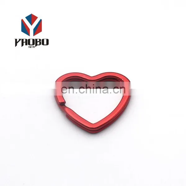 Moderate Price Metal Ring Split Heart Shape Keyring Accessories For Gift Key Chain photo-3