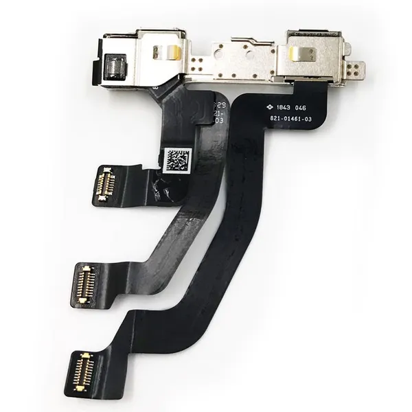 ORG Front Camera For IPhone Xs Max Front Camera Flex Cable With Cam Plastic Ring Proximity Sensor Facing photo-5