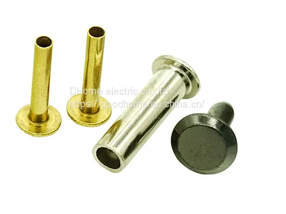304 Stainless Steel Copper Rivet Cold Pier Umbrella Head Iron Rivet Spot Galvanized 3mm Semi-hollow Iron Rivet（Wechat:13510231336） photo-2