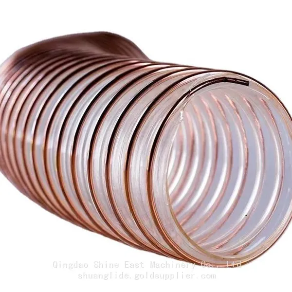 Flexible PVC TPU PU Copper Wire Spiral Vacuuming Ventilation Hose Pipe Making Machine photo-4