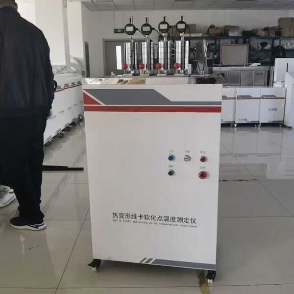 HST Computer-controlled Thermal Deformation Vicat Softening Point Tester Plastic Thermal Deformation Testing Machine photo-4