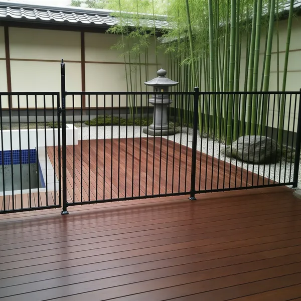 Customized Galvanized Steel Fence for Community Factory Safety Fence Outdoor School Factory Steel Fence Metal Fence photo-3