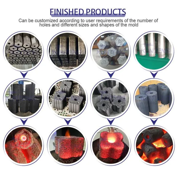 Fully Automatic Split Type Charcoal Hydraulic Press Forming Machine Biomass Carbon Powder Compactor Block Compactor EPC photo-3