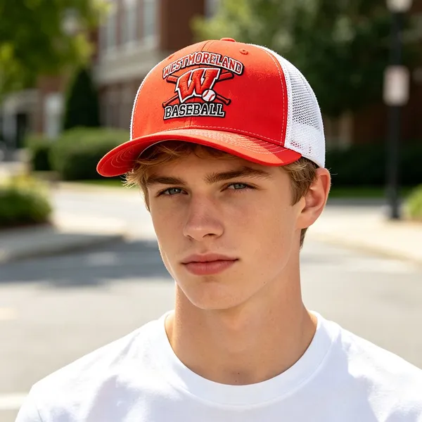 Custom Hat 6-Panel Trucker Hat Golf & Sports Runners Net Hat Perforated Style