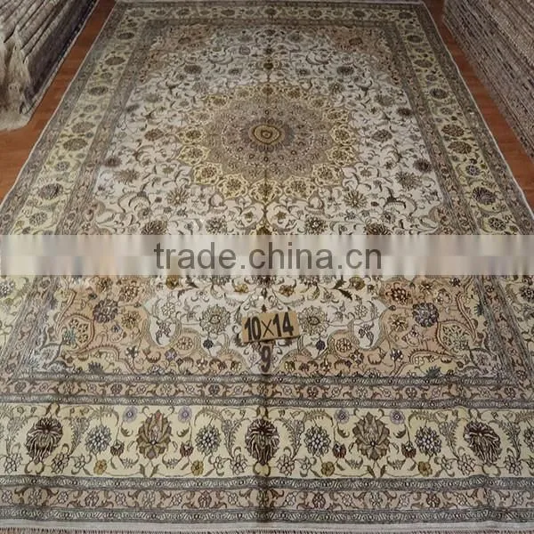 10x14 Rug Hand Knotted Persian Carpet Istanbul Hand Made Hand-knotted Persian Silk Carpet Oriental Rug