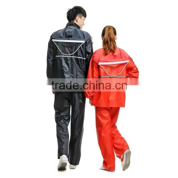 New Style Waterproof Luminous Suit Motorcycle Raincoat photo-3