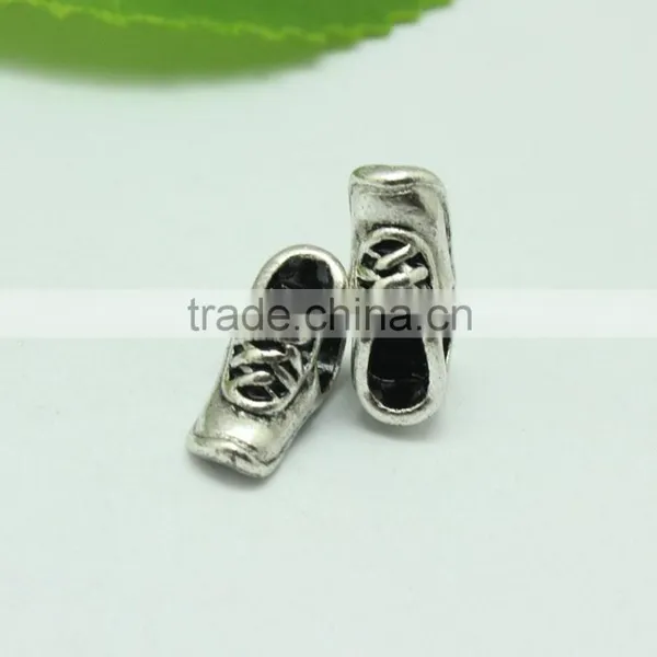 Wholesale 2015 New Style Sport Shoes Shape DIY Anti-silver Creative Bracelets Accessories Metal Zinc Alloy Beads With Holes photo-3