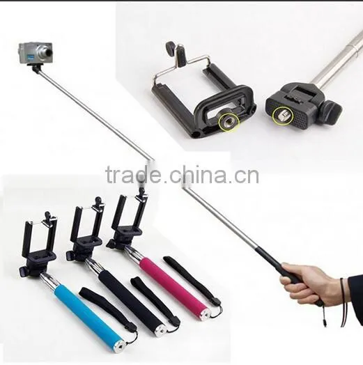 Wireless New selfie timer selfie stick handheld monopod for IOS 8.0 and Android
