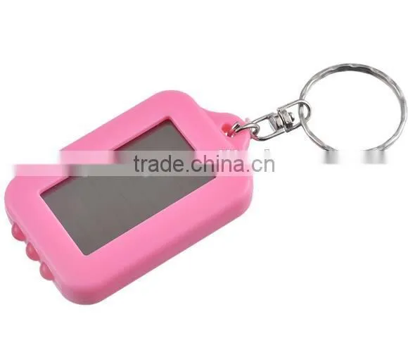 Mini LED Light Flashlight Keyring Key Chain Imitation Solar Outdoor Survival Accessories photo-2