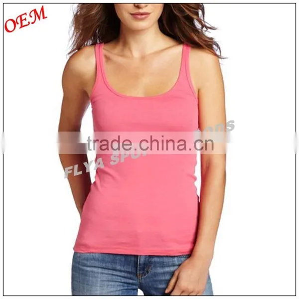 Women Fashionable Wholesale Cotton Tank Top Fitness Clothing photo-3