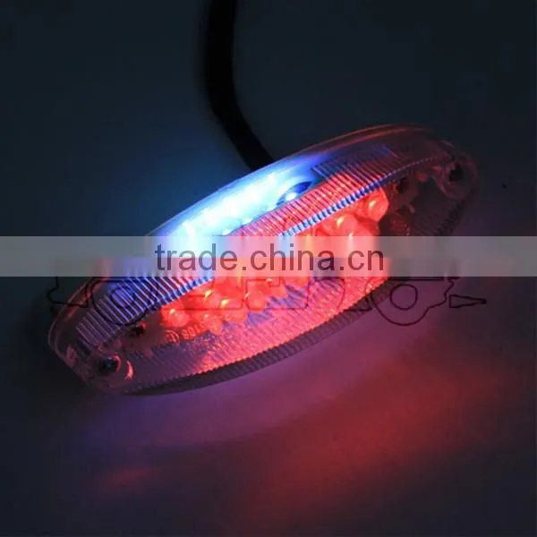 BJ-LPL-005 Clear Motorcycle 28 LED Red License Plate Brake Tail Light For Yamaha KTM photo-4