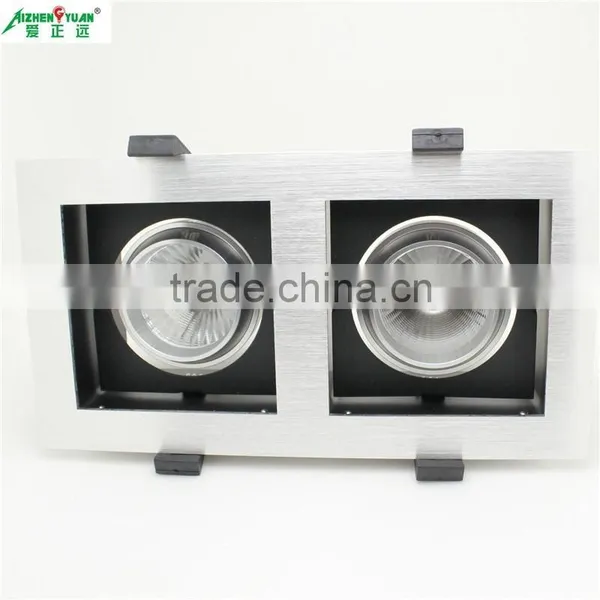2*10w aluminum double head cob led grill light