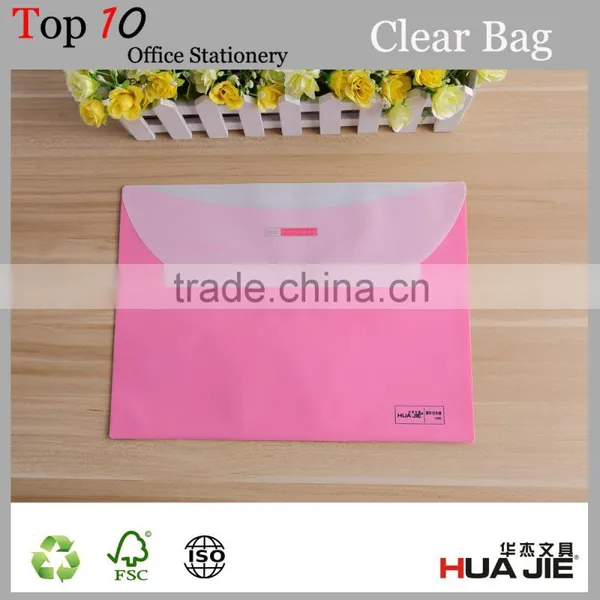Custom PP Plastic 18 Micrometers Clear File Document Bag photo-4