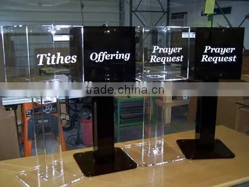 High-end Acrylic Donation Boxes, Magnetic Acrylic Donation Box With Lock photo-4