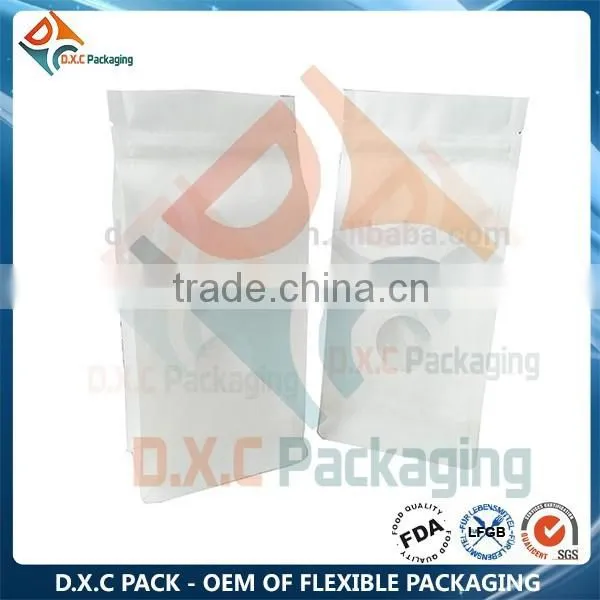 Kraft Paper Pocket Zip Box Bottom Rice Bags Design photo-6