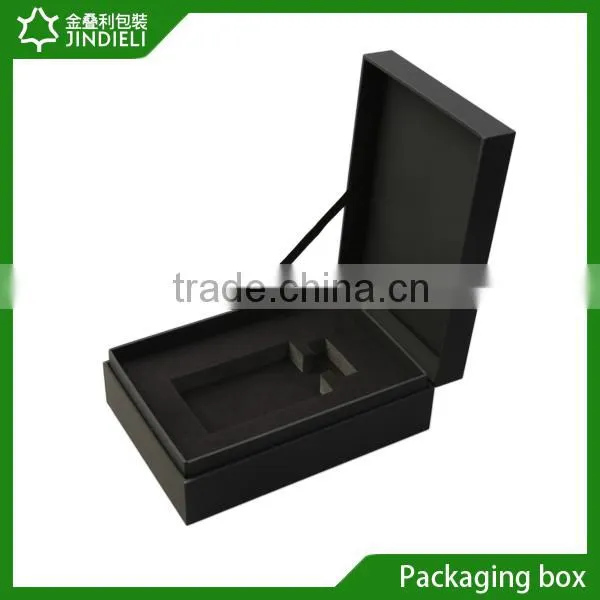 Accept Custom Order and Paper,black Touch Paper+ Grey Board Material Rigid Boxes for Perfume photo-3