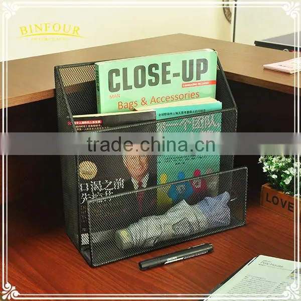 Table Standing 2 Mesh Pockets Metal Book Stand photo-4
