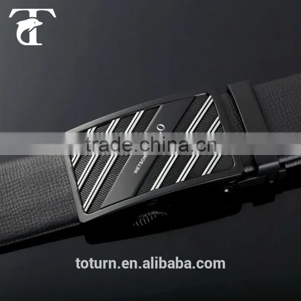 Metal Automatically Buckle Strong Men Leather Belt photo-5