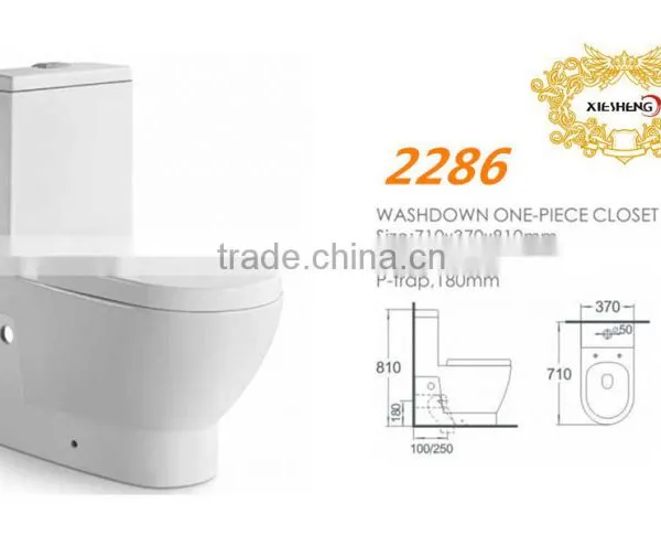 WC Bathroom Ceramic One Piece Toilet Washdown Toilet Blow Supplier photo-2