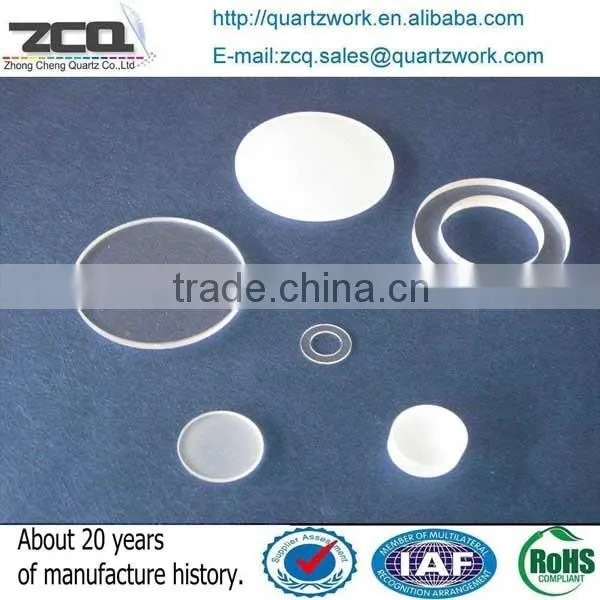 Polished JGS1 Fused Silica/quartz Glass Circular Optical Windows photo-3