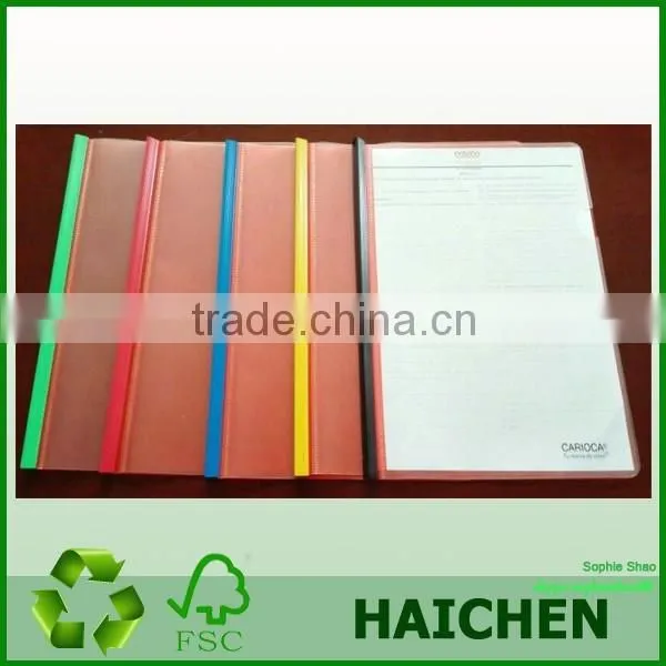PP Translucent File Folder, Plastic A4 Format Report Files With Slide Fastener photo-4