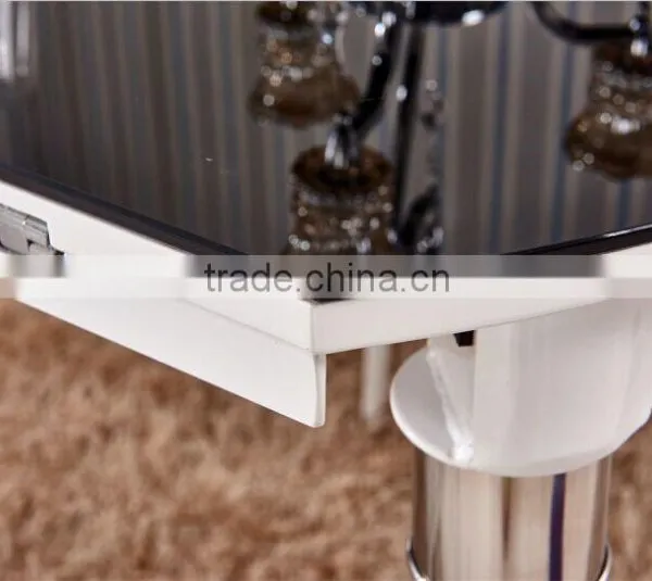 Dinette Combination Folding Table Tempered Glass Table Round Table Four Chairs photo-4