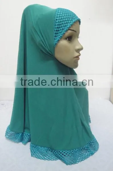 H297 Latest Muslim Hijab With Beautiful Net,muslim Scarf photo-2