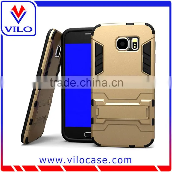 Cheapest 2 in 1 Kickstand Slim Armor Hybrid Case for Samsung Galaxy S6 photo-2