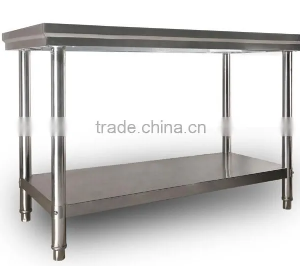 Hotel Restaurant Kithen Equipments Stainless Steel Work Table With Shelves photo-4
