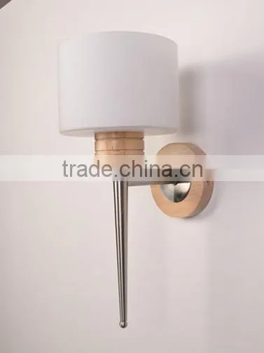 Design Style Wooden Base Metal Wall Lamp Wall Mounted Wall Scone