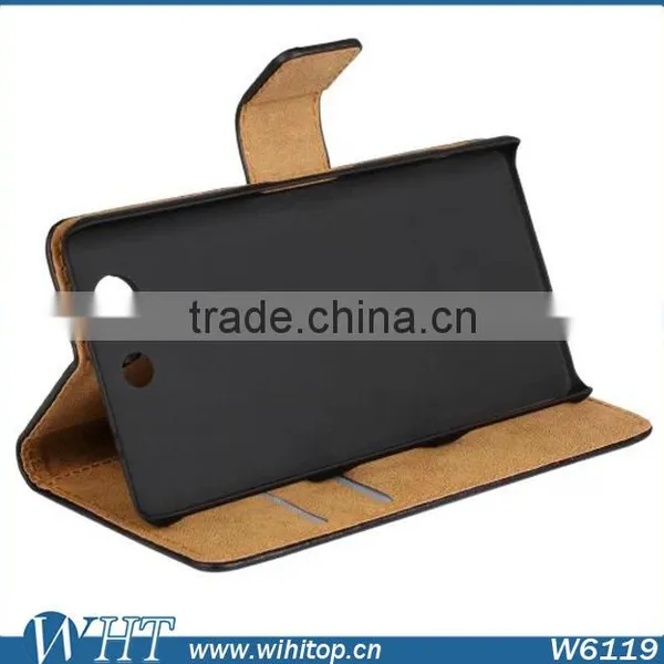 Wallet Case for Sony Xperia Z3 Mini, Simple Leather Case for Sony Xperia Z3 Compact photo-3