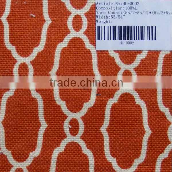 100% Linen Printed Sofa Fabric photo-2