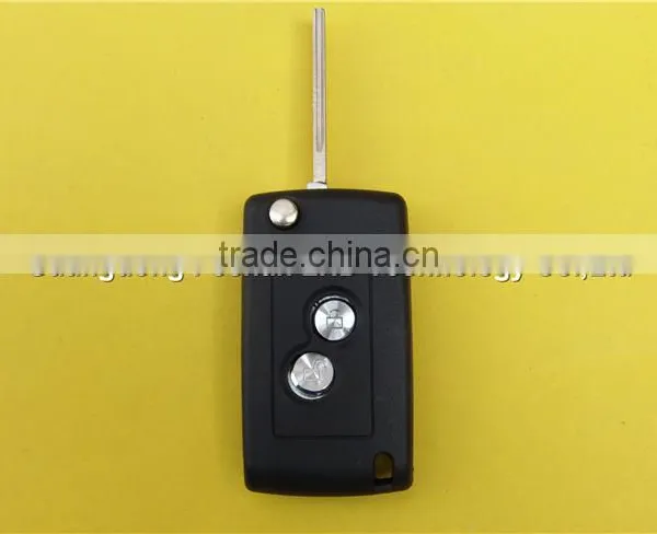 New Style PEUGEOT 107 207 407 Remote Flip Key Case Shell Blank photo-2