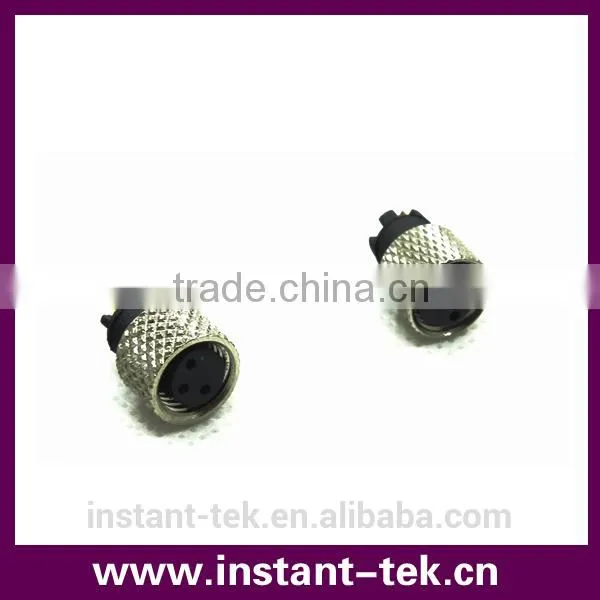 INST M8 Female Male Angle 90 Degree Cable Mould 4pin Circular Ip67 Waterproof Connector photo-3